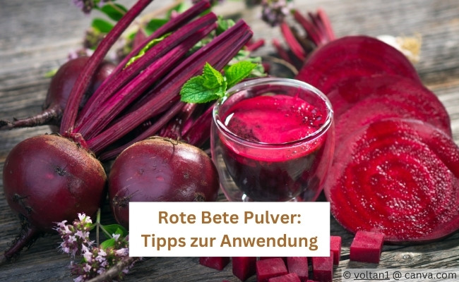 Rote Beete gemahlen Pulver