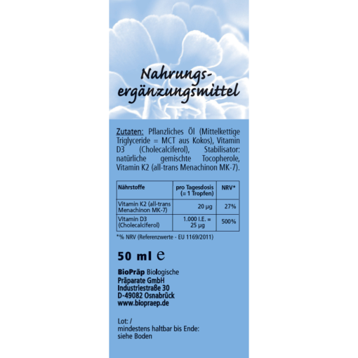 Biopräp Vitamin D3 und K2 Combi Tropfen – Bild 3